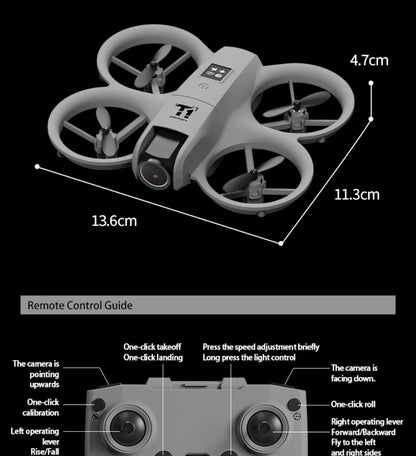 180° Rotating Dual Camera Drone with Optical Flow Positioning – Gyroscope Stabilization, 360° Roll, One-Button Takeoff Landing Calibration, Long Battery Life, RC Quadcopter for Beginners Adults
