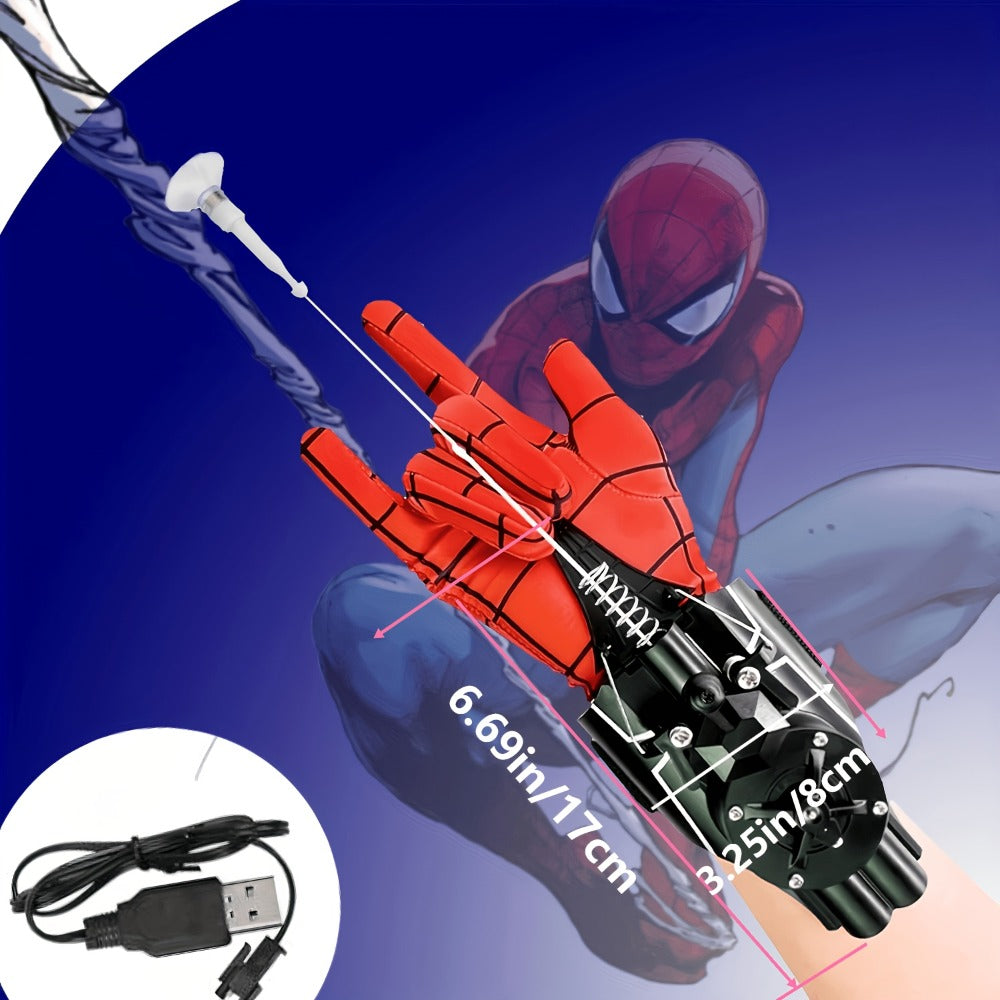 Superhero Shooter, Hero-Web Launcher - 9.4 Foot Automatic Rope Launcher with USB Charging, a Toy for Kids to Role-Play As Superheroes, Perfect for Halloween And Christmas Gifts