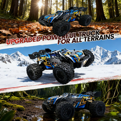 4x4 RC Monster Truck for Adults & Kids – High Speed All-Terrain Remote Control Off-Road Vehicle, 4WD Racing Truck for Boys & Racing Enthusiasts, Birthday Christmas Holiday Gift (Red)