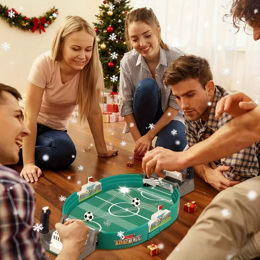 Portable Tabletop Football Game Set – Stand-Alone Table Design, Durable PP Material, 6 or 10 Balls, Family Party Board Game for Christmas Halloween Thanksgiving, Fun for Kids & Adults