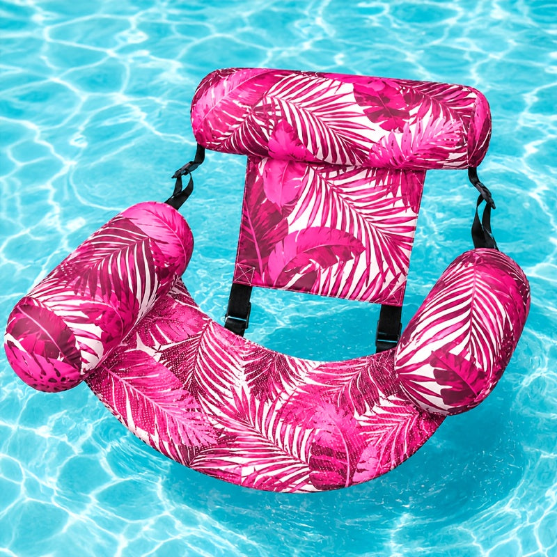 Inflatable Pool Float for Adults - Heavy-duty Inflatable Lounger and Pool Float in Pink and Blue, Suitable for Pools, Lakes, Beaches, Backyard Parties, and Other Venues, for Ultimate Water Fun