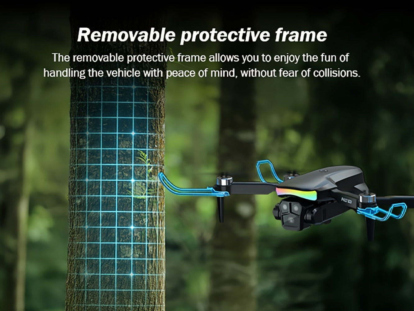LCD Screen Drone with Dual Cameras & Brushless Motor – Foldable RC Quadcopter for Beginners Adults, Altitude Hold, 3D Flips, Headless Mode, One-Key Takeoff Landing, Supports 32G SD Card