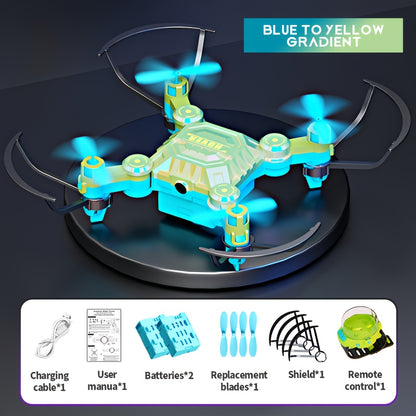 2 Rechargeable Batteries, Quadcopter Hovering, Watch Storage, Mini Quadcopter Remote Control Aircraft, Beginner's Gift Affordable Indoor And Outdoor Drone, Christmas Halloween Gifts for Boys And Girls