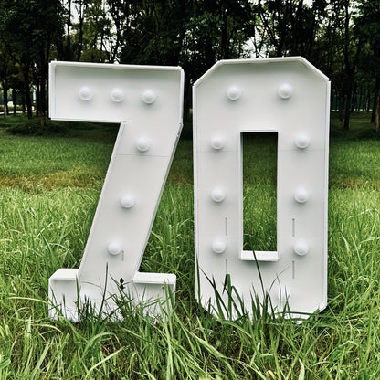 Warm White 73cm / 28.7 INCH - Illuminated Number 1 Balloon Frame - Paper PS Foam Board, Perfect for Birthday & Anniversary Parties,Graduation Decorations, Back to School of 2026