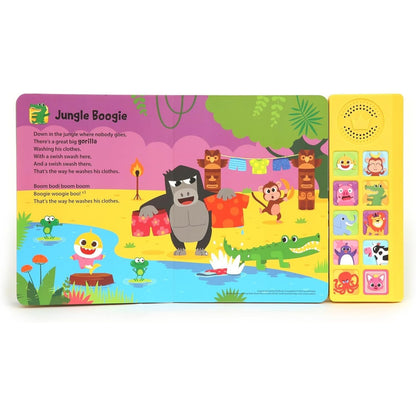 Baby Shark Animal Songs 10 Button Sound Book, Pinkfong Baby Shark Nursery Rhymes Children's Sound Books, Interactive Learning Books for Toddlers, Learning & Education Toys, Baby Shark Gifts for Kids