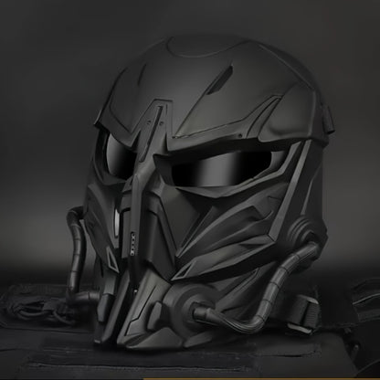 Punisher Skull Cyberpunk Face Mask – Breathable Sci-Fi Futuristic Half Mask for Halloween Cosplay, Rave Bar Club Music Festival, Photo Prop & Gift for Men Adults, Cool Collectible Accessory
