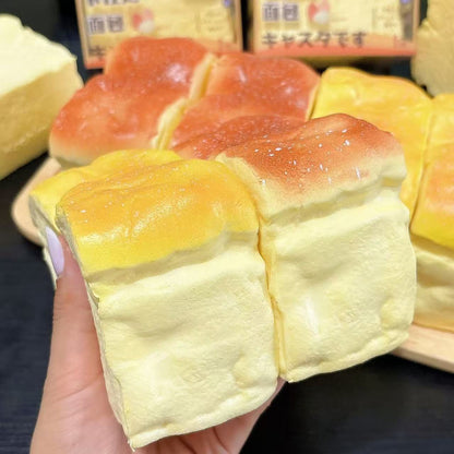 Pressure relief toys - simulated bread soft slow rebound - soft skin touch sticky mud texture - Non-Toxic Material, Desk Decor with Slow Rising Feature, Fidget Game