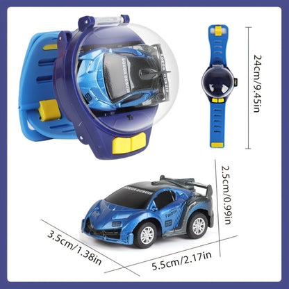 Alloy Metal Sports RC Car for Kids with Flashing Lights 2.4GHz USB Rechargeable Remote Control Toy – Push Button Control Gift for Boys Girls (Red)