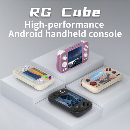 Retro Handheld Game Console Anbernic RG Cube - Android 13 Square IPS RGB Hall Joystick DP Output Gaming Handheld 5200mAh