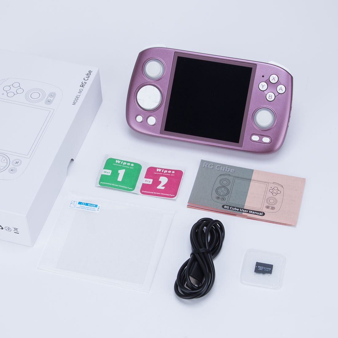 Retro Handheld Game Console Anbernic RG Cube - Android 13 Square IPS RGB Hall Joystick DP Output Gaming Handheld 5200mAh