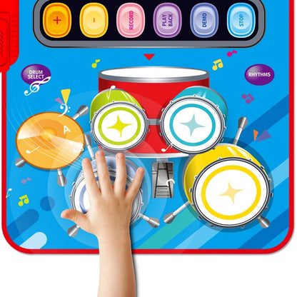 Multifunctional Electronic Drum Music Mat for Kids, Designed for Skill Development And Family Bonding