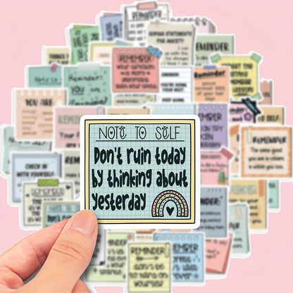 150 Inspirational Vinyl Stickers - Reusable Self - affirmation and Encouragement Stickers, suitable for mobile phones, laptops, luggage, notebooks, water bottles, helmets - Colorful inspirational graffiti art, cute stickers, perfect for winter and the New