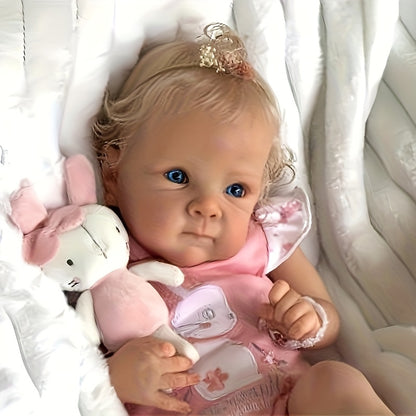 [Reborn Baby Dolls] Realistic 22in Girl Reborn Baby Dolls Vinyl Full Body Newborn Adorable Kids Toy