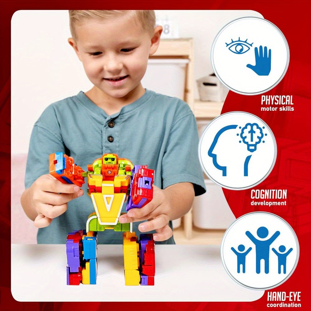 SYNCFUN Alphabet Robots Toys For Kids, ABC Learning Toys, Alphabots, Letters, Children Education Toy, Carnival Prizes, Christmas, Treasure Box And Prize For Classroom, Perfect Gifts For Boys And Girls, For Christmas Party And Christmas Toys.