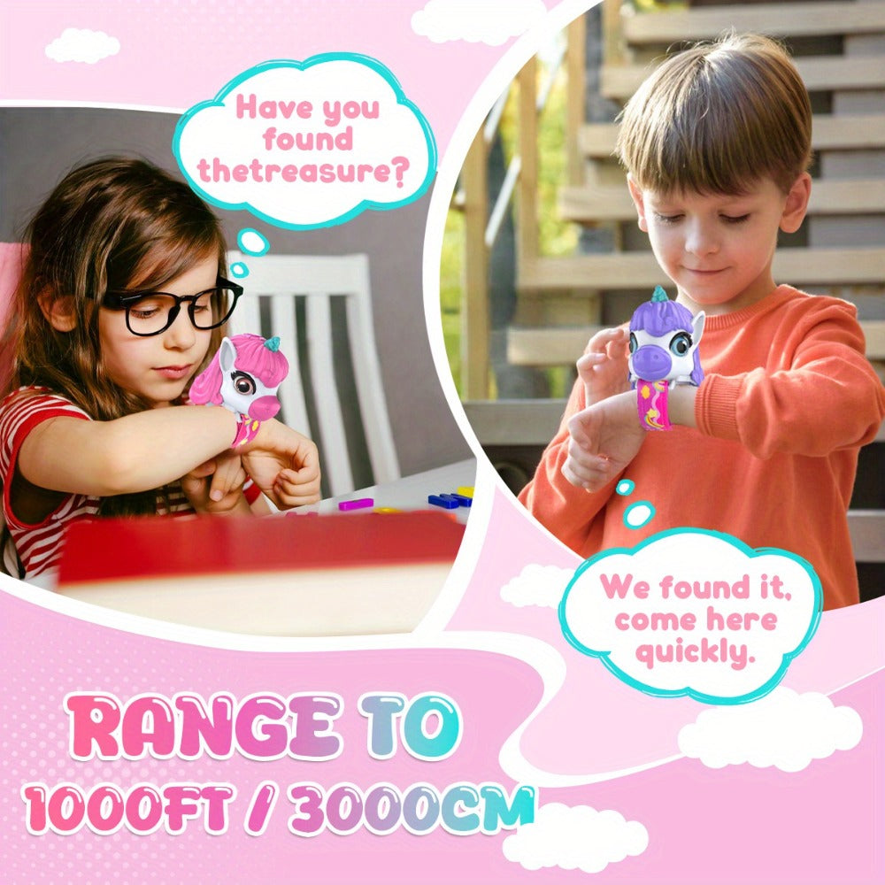 2Packs Unicorn Walkie Talkies for Kids - Luminous Function, Gift for Kids 2 Way Radios Toys for Boys And Girls Ages 3-12 - Long Range - Outdoor Adventure, Camping, Hiking Gifts Birthday Back to School Halloween Christmas Gifts (Pink/Purple)
