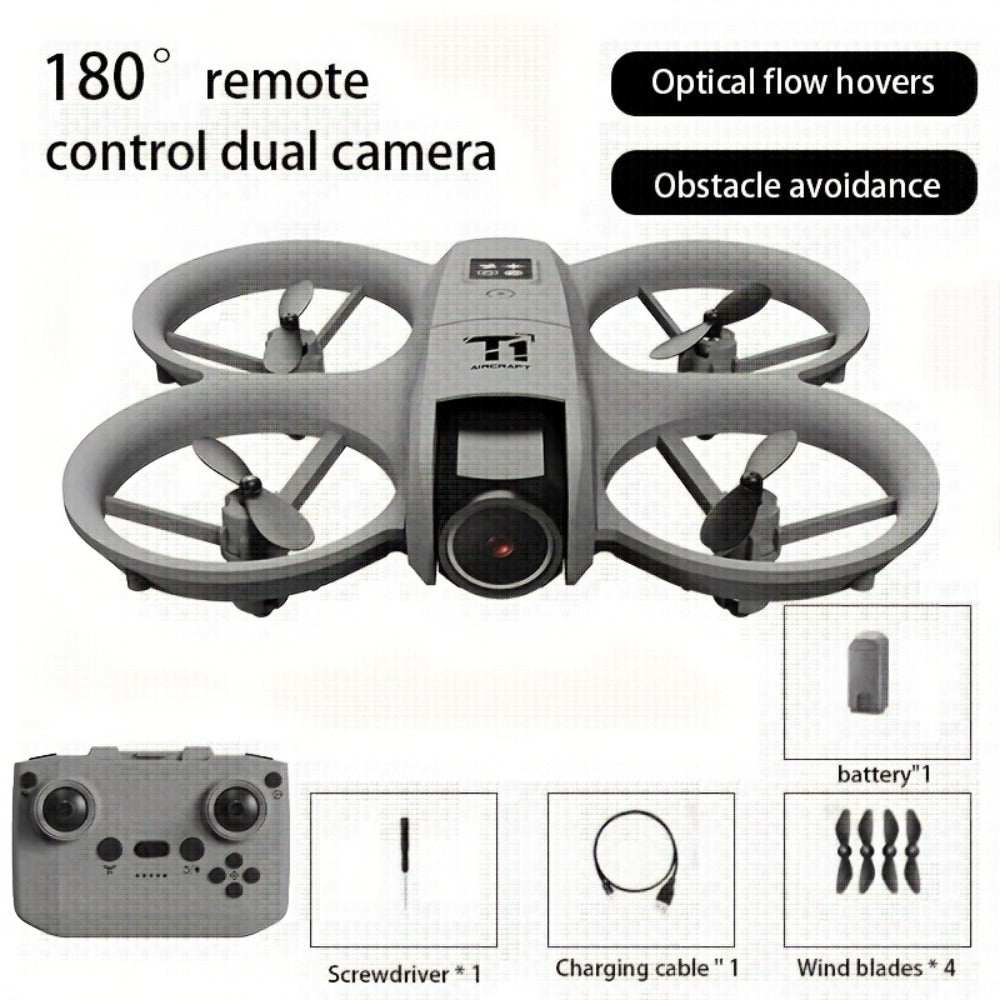 4K Remote Control Drone with Dual Batteries – Optical Flow Auto Hover, Anti-Collision, One-Key Return, WiFi FPV Camera, Long Endurance RC UAV for Kids Adults Beginners, Birthday Gift