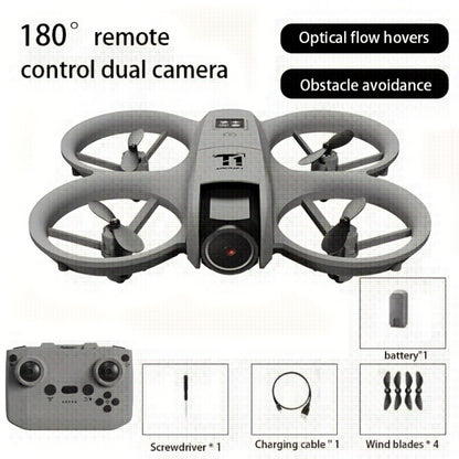 4K Remote Control Drone with Dual Batteries – Optical Flow Auto Hover, Anti-Collision, One-Key Return, WiFi FPV Camera, Long Endurance RC UAV for Kids Adults Beginners, Birthday Gift