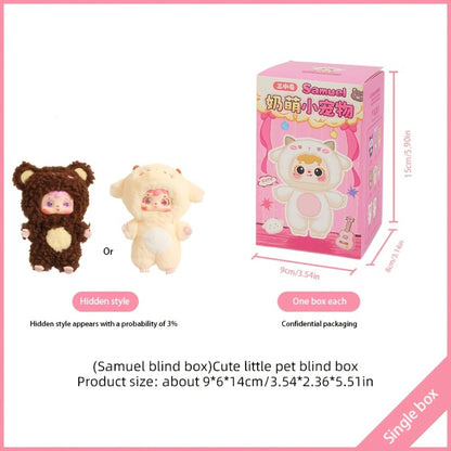 Kawaii Plush Keychain Charm – Cute Pet Healing Doll Rabbit Bear Stuffed Animal Bag Pendant, Random Style, Birthday Gift for Girls & Teens