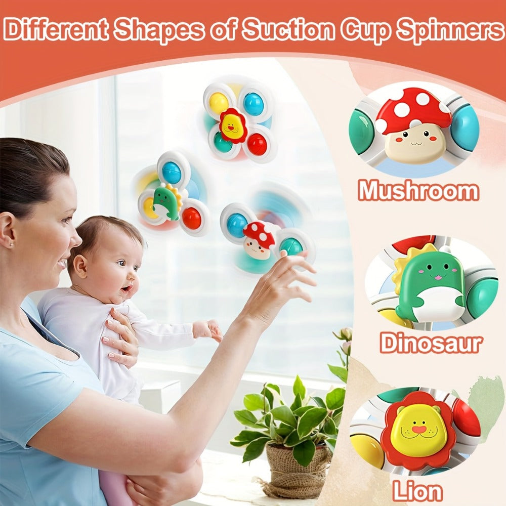 3-in-1 Sensory Stacking Toy Set for Toddlers – Hand-Eye Coordination & Fine Motor Skills Activity Kit with Soft Cloth Book, Spinning Top & Stacking Cups, Birthday Easter Gift for Baby Boys & Girls