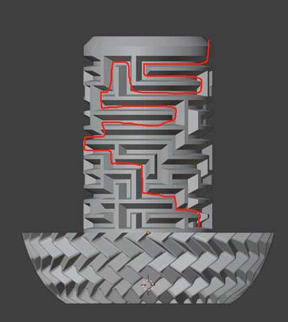 3D Cash Maze Present Container, Festive Gift Box, Decorative Storage Items, 3D Printed Present Box, Suitable for Christmas, Halloween, And Easter