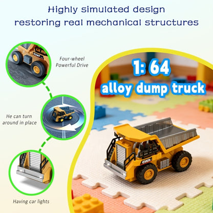RC Construction Vehicle Toy 2.4GHz Remote Control Excavator Bulldozer Loader with Alloy Metal Cover Lights Sound Effects, Crawler Tractor Truck for Boys Ages 8 and Up, Birthday Gift