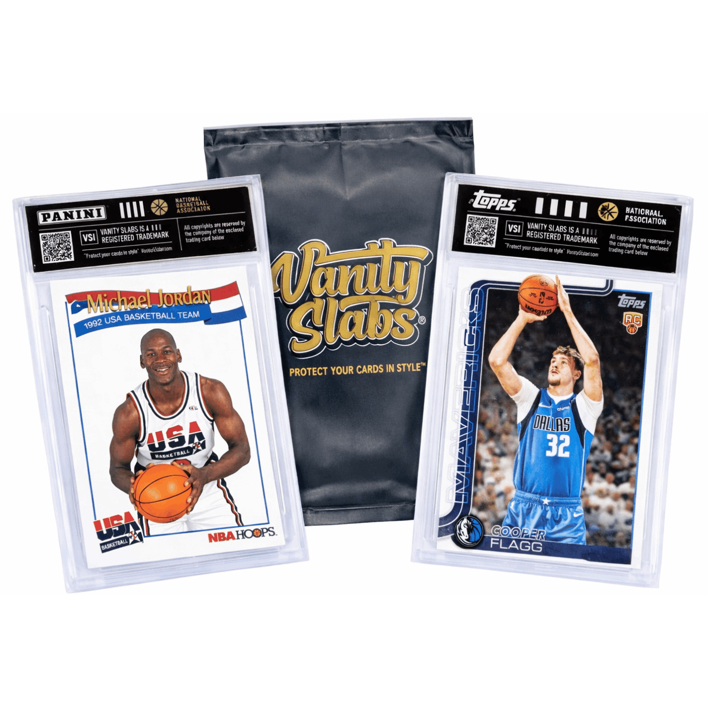 Basketball Collectible Random Card in Display Slab | Rookies, Stars, Autographs or Inserts Guaranteed | Panini & Topps Included | Perfect Gift for Kids & Collectors
