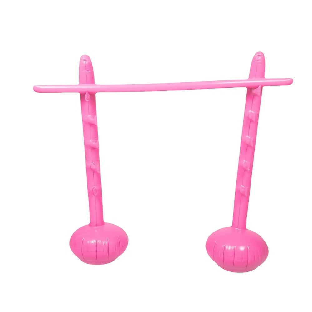 Inflatable Limbo Game Set for Adults & Kids – Portable Durable Limbo Stick Party Game for Outdoor Backyard Fun, Family Festivals, Beach Pool Gatherings & Interactive Group Activities