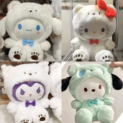 Kawaii Big-Eared Cinnamon Dog Plush Doll — Soft Stuffed Puppy Toy in White, Blue Jade & Pudding Styles for Girls Kids Teens Anime Fans Collectors | Birthday Easter Valentine Christmas Gift