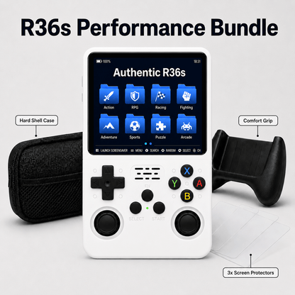 Authentic R36S ArkOs 128GB Game Console Retro Handheld 3.5 Inch IPS Screen Portable Gaming Device
