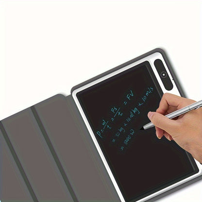 LCD Writing Tablet 10.1 Inch Electronic Handwriting Pad Doodle Board With Leather Protective Case, Adults At Home School Office Electronic Memo For Digital Drawing, Writing, And Note-Taking