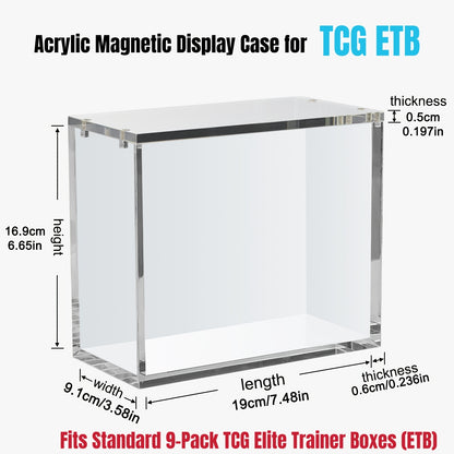 Acrylic Case, Rounded Corner Design, Self-closing Cover, UV Protection, Upgraded Packaging