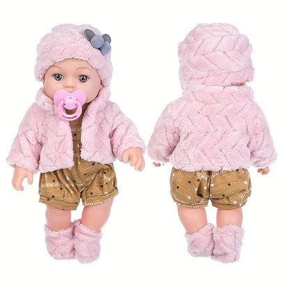 30cm/12inch Reborn Doll with Set Hat Socks Pacifier, Children Toys, Festival Gift