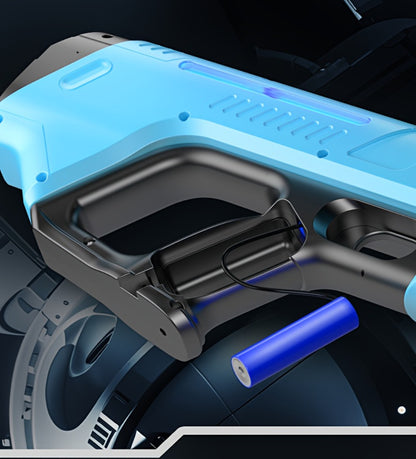 LED Light-Up Electric Water Gun Auto-Fill USB Rechargeable 40Ft Range Motorized Squirt Blaster with Light Show for Kids Adults Pool Party Beach Backyard Night Battle