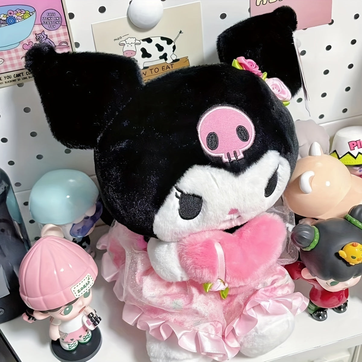 1pc Sanrio Hello Kitty Meileti Kuromi 11.81inch Oversized Plush Toy Cute Cartoon Decompression Toy Home Decoration Holiday Birthday Gift