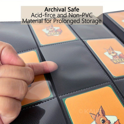 Premium 360-slot Game And Sports Card Album with Secure Binding - Durable PP Material, A Must-have for Collectors, 9-pocket TCG Trading Card Album Holder, Standard Card 360 Side-loading Pocket Card Album Holder, Double-sided 9-pocket Side-loading