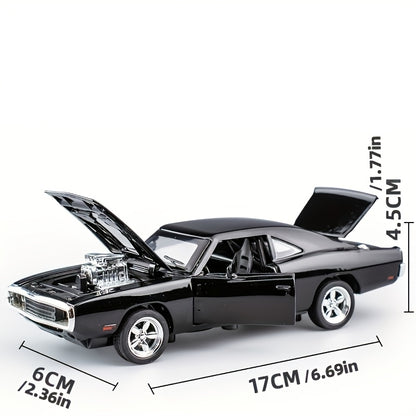 Dodge Challenger Die-Cast Model Car, Collectible Zinc Alloy Static Replica, Highly Detailed Home Decor, Perfect Birthday & Christmas Present For Car Enthusiasts