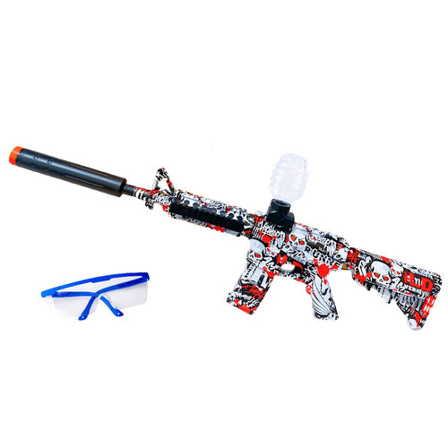 Fully Automatic Electric Gel Blaster Shooting Toy – Rechargeable, Long Battery Life, Portable ABS Build, Indoor Outdoor Team Collaboration Game for Ages 12+, Halloween Christmas Birthday Party Gift