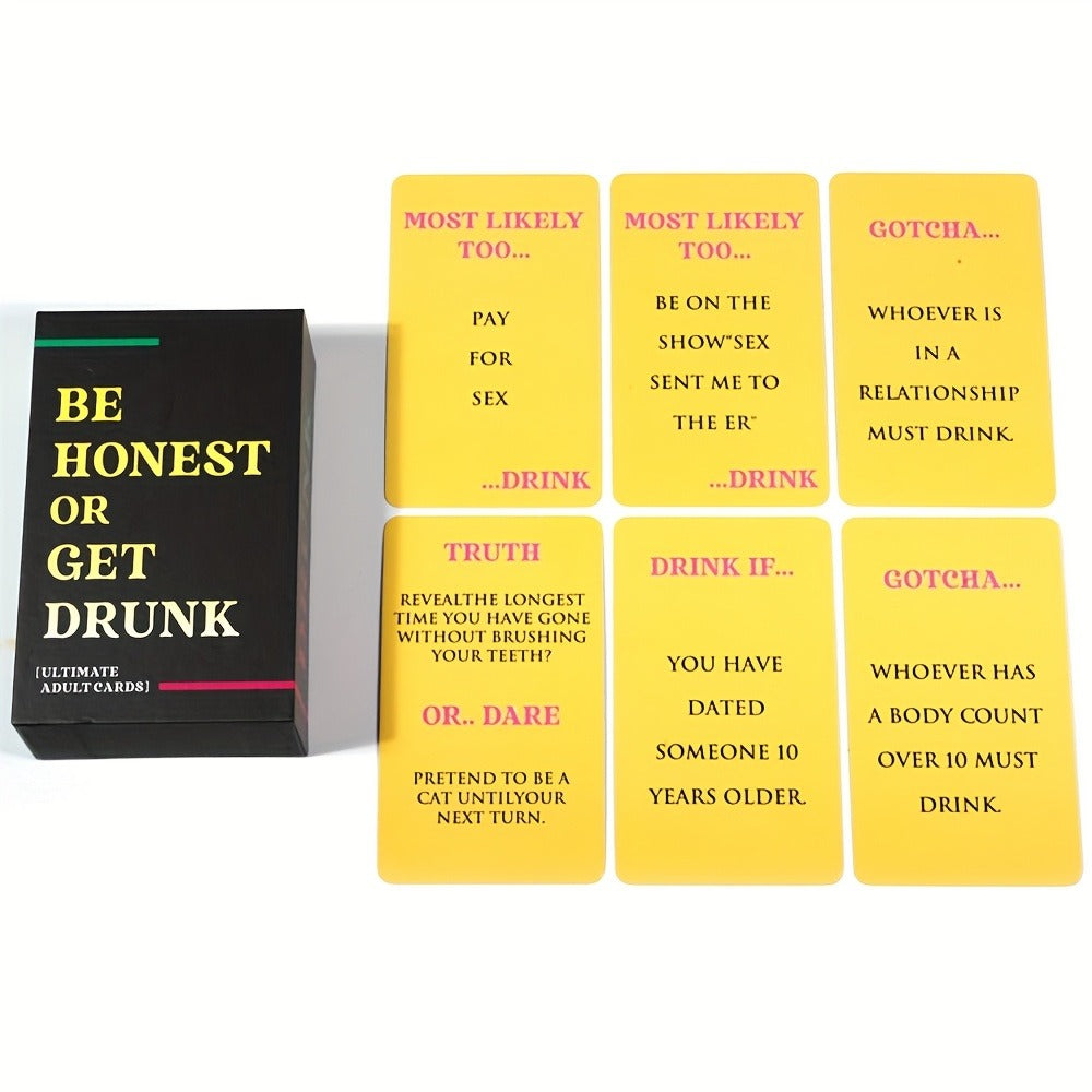 BE HONEST Card Game - Conversation Starter for Friends, Family & Couples, Meaningful Questions to Break the Ice, Deepen Connections & Spark Honest Talks at Parties, Game Nights & Gatherings
