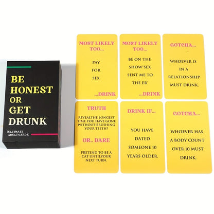 BE HONEST Card Game - Conversation Starter for Friends, Family & Couples, Meaningful Questions to Break the Ice, Deepen Connections & Spark Honest Talks at Parties, Game Nights & Gatherings
