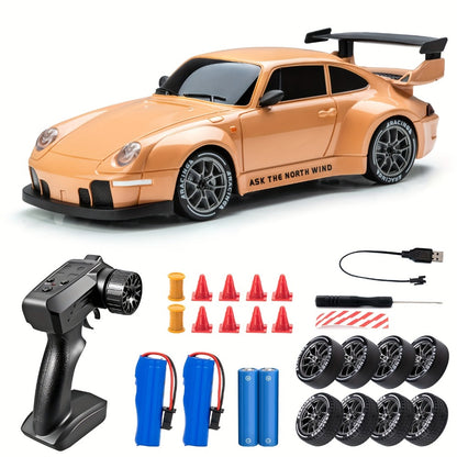 High-Speed Drift RC Car 1:24 Scale S814 – Remote Control Drift Car for Kids & Adults, 360° Spin Stunt Vehicle Toy, Birthday Christmas Gift, Multiple Colors (Grey/Orange/Blue/Green/Purple)