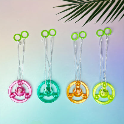 30pcs Pull Line Flywheel Spinner Light Up Toys, Glow in The Dark Party Favors, Flash Flywheel Toys with Pull Cord, Pull Line Flashing Flywheel, Multi-Item Party Favor Packs, Christmas Halloween Gift, Birthday Gift, Goodie Bag Stuffing