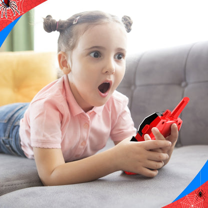 Spider Walkie Talkies for Kids, Walkie Talkies Toys for Boys Girls Year Old, Camping Gear Outdoor Hiking Newsletter, Long Distance Wireless Telephone Receiver for 3-5 4-8 Year Old Kid