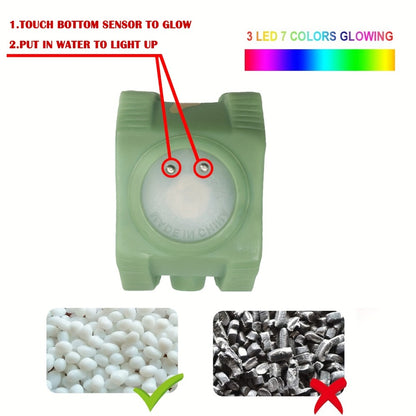 Light Up Boat Bath Toys 6 8 Pack – Flashing Color Changing Floating Ship Toys for Baby Toddler Kids, Bathtub Shower Pool Party Gift, Random Colors