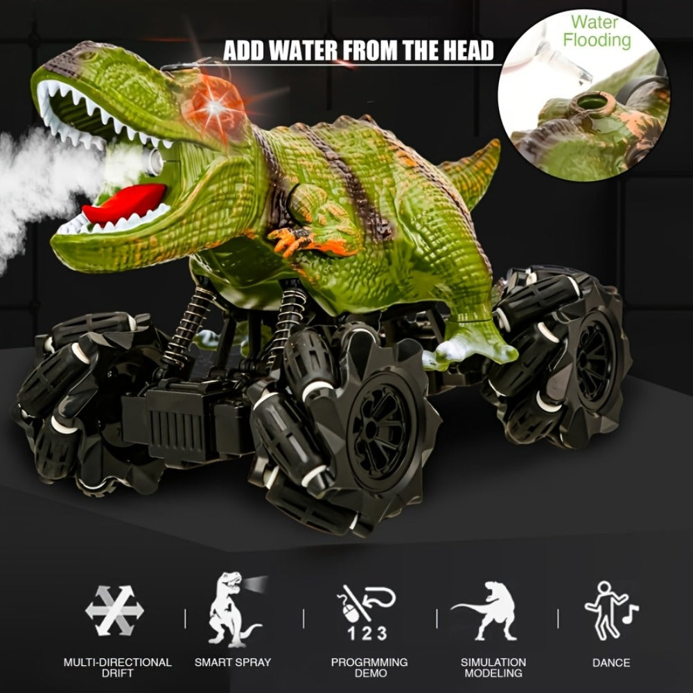 Monster Stunt RC Car with Lights, Sound & Spray – Remote Control Monster Truck Stunt Drift Toy, Indoor Outdoor All-Terrain, Birthday Christmas Gift for Kids Ages 6+ Boys Girls
