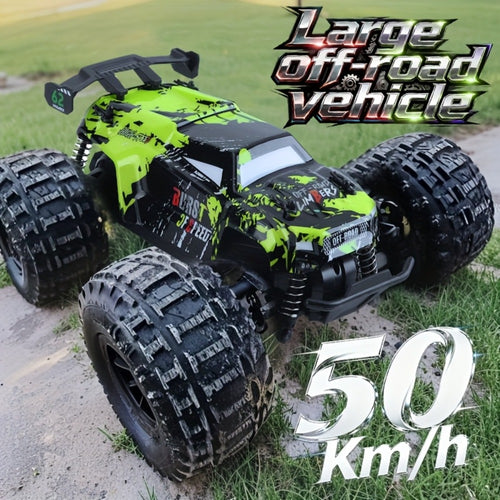Dual Shell RC Off-Road Truck Ultra Large All-Terrain Remote Control Car with Full Proportional Drift, Extreme Grip & High Speed – Powerful 4WD Monster Truck Toy, Birthday Christmas Gift