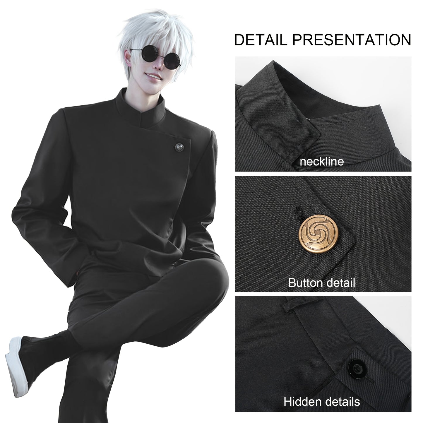 [Cosplay Costume Set] High School Satoru Cosplay Costume Uniform for Men Cosplay Outfit Set