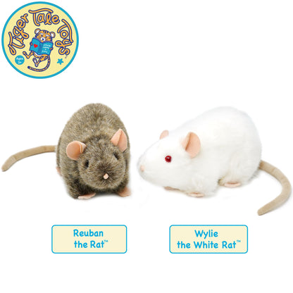 Wylie The White Rat - 7 Inch Stuffed Animal Plush - By Viahart