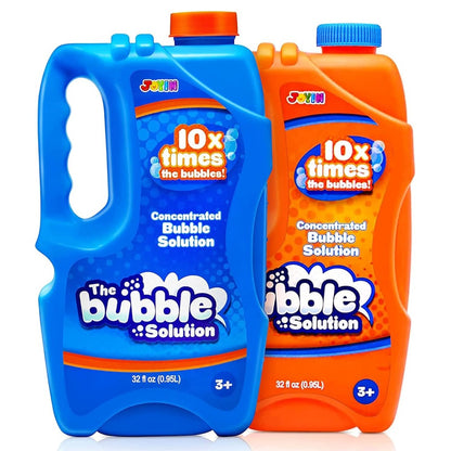 SYNCFUN 2 Bottles Bubbles Refill Solutions 64oz, Bubble Concentrated Solution Suitable for Bubble Machines, Blowers, Wands, Blowers, Easter Party Packs, Party Activities, Suitable for Parks, Weddings