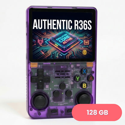Authentic R36S ArkOs 128GB Game Console Retro Handheld 3.5 Inch IPS Screen Portable Gaming Device