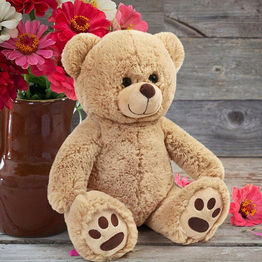 Brown Teddy Bear Stuffed Animals, 12 Inch Cute Plush Teddy Bear Toy, Plushies Gift for Kids, Toddlers, Boys And Girls, Easter Decoration, Children Birthday Gifts, Christmas Gifts